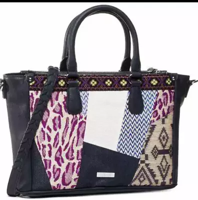 Desigual Women's Embroidery Multi Pockets Handbag/Shoulder Bag BNWT • $95