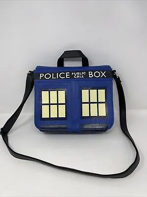 RARE! Loungefly Doctor Who Crossbody Bag Purse Police Call Box • £530.31