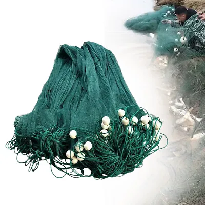 Clear Fishing Fish Trap Monofilament Gill Net Nylon Silk Nets W/Float Small Mesh • $24.71