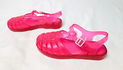 Melissa Women’s The Real Jelly Possession Sandals CB7 Pink Clear US:5 EUR:35.5 • $17.50