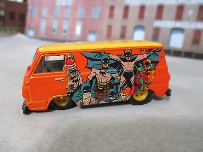 Hot Wheels  Batman 66 Dodge A100 Van Orange  1:64 Diecast Rubber Tires • $6.16