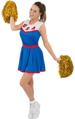 £33.99 • Buy Orion Costumes Womens Blue USA Team American Cheerleader Uniform Fancy Dress