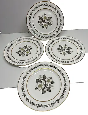 £19.99 • Buy Set Of 4 Vintage Royal Worcester   Bernina  Dinner Plates ( F67) (b)