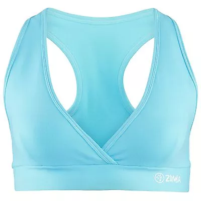 ZUMBA FITNESS DANCE RACERBACK TOP V Sports BRA Top ~fr.Convention ~Yoga Crossfit • £42.91