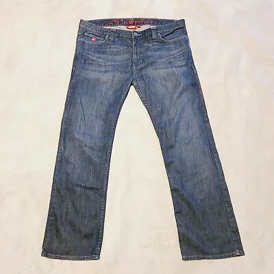 Vintage Vans Jeans Mens Size 36x30 Skateboard Dark Wash Blue Denim Logo 2010  • $27.98