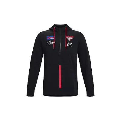 Essendon FC AFL UNDER ARMOUR Mens Accelerate Hoodie | Black By Sporting House • $99