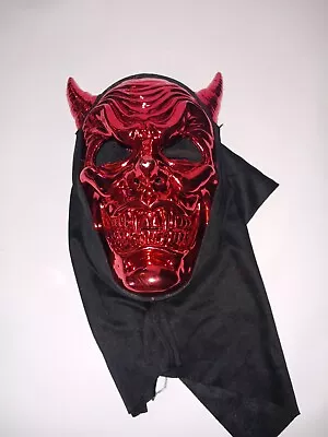 Devil Mask Adult Mens Halloween Costume Over The Head • $3.97