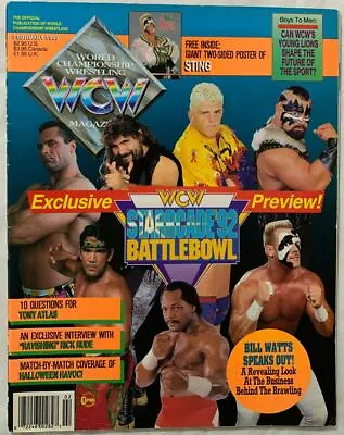 WCW Wrestling Magazine February 1993 Sting Starrcade  Wwe * No Poster Included • $7.49