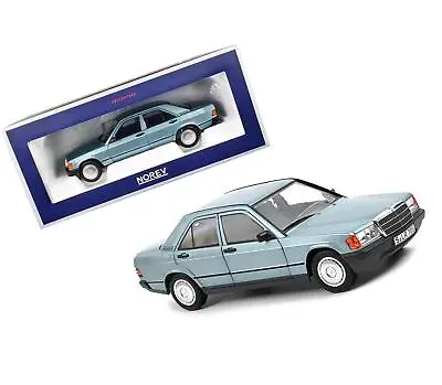 1984 Mercedes-Benz 190 E Light Blue Metallic With Blue Interior 1/18 Diecast Car • $147.52