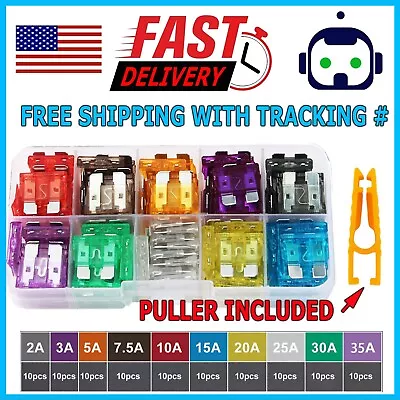 100pc Medium Blade Fuse Assortment Auto Car Motorcycle SUV FUSES Kit APM ATM UTV • $5.95