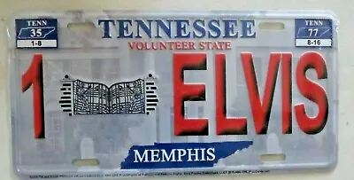 Elvis Presley Tennessee The King Metal Standard Size License Plate • $11.99