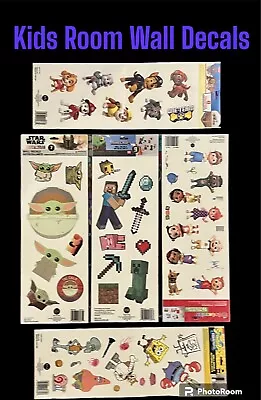 5 Sets Children’s Kids Room Cartoon Wall Decals Home Decor Accents Decorations • $11.99