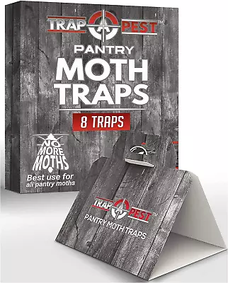 8 Pack Pantry Moth Traps- Safe And Effective For Food And Cupboard • $13.18