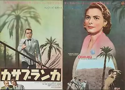 CASABLANCA Japanese B3 Movie Poster R62 INGRID BERGMAN HUMPHREY BOGART • $750