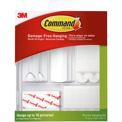 3M Command White Picture Hanging Kit 5 Lb 38 Pk • $55.69