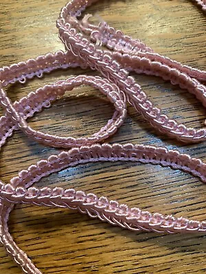 2 1/2 Yd~Vintage  3/8” Exquisite Pink Gimp Braid Trim • $8.50