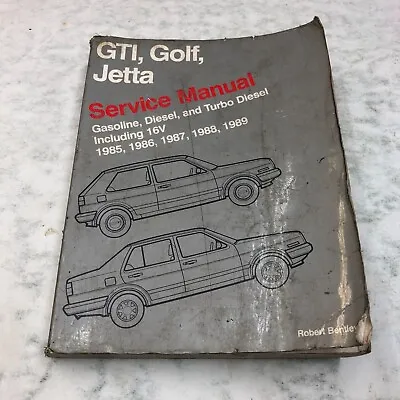 Bentley VW GTI Golf Jetta Service Manual 1985-1989 Repair Book OEM • $42.14