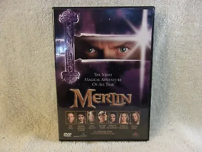 Merlin (DVD 1998 F/S) Sam Neill Helena Bonham-Carter  W/ INSERT  **GEM MINT!! • $9.99