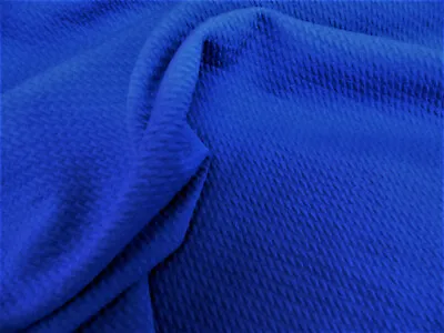 Bullet Textured Liverpool Fabric 4 Way Stretch Royal Blue S12 • $2.99