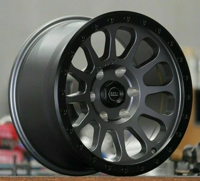 $1499 • Buy HOLDEN COLORADO 17 X9J RUFF ROADS Wheels Matte Gunmetal / Satin BLK -14 Set Of 5