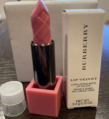 $16 • Buy BURBERRY LIP VELVET LIPSTICK Long Lasting Matte 403 Candy Pink Tester Box & Cap