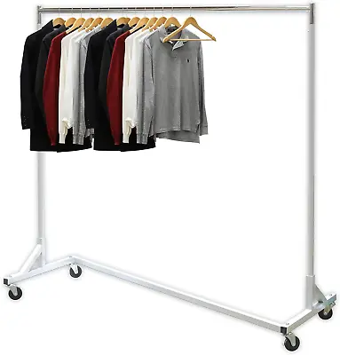 $120.76 • Buy Industrial Grade Z-Base Garment Rack 400Lb Load With 62 Inch Extra Long Bar Si