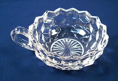 Antique Fostoria Clear Cupped Handled Nappy 4 3/4  OD • $8.75