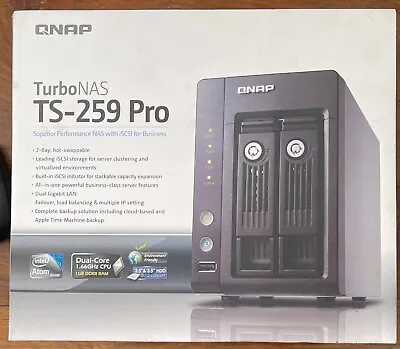 £295 • Buy QNAP Turbo NAS TS-259 Pro  2 X 1TB Western Digital Enterprise Hard Drives