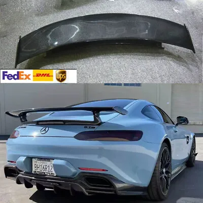 Carbon Fiber Rear Spoiler Gt Wing For Mercedes Benz Amg Gt Gts 2016+ Gtr Style • $768