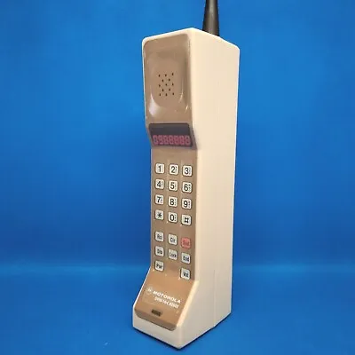 Handmade DynaTAC 8200x Brick Phone Prop In Beige - The Front Is A Sticker/Label • $11