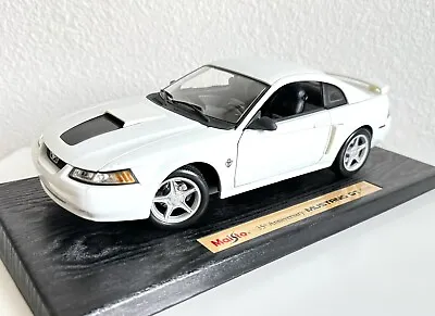 1999 Ford Mustang GT 35th Anniversary Edition White 1/18 HTF ! • $75