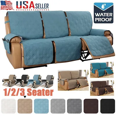 $28.99 • Buy Waterproof Stretch Recliner Sofa Cover 1/2/3 Seater Couch Slipcover Protector US
