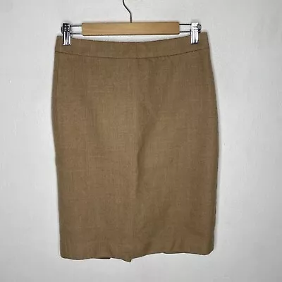 J. Crew Beige Wool No. 2 Lined Pencil Skirt Women’s  4 • $18.70