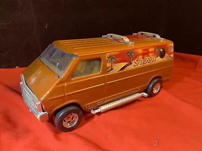 Vintage 1970s Ertl Dodge Custom Street Van Bubble Window Metal Toy Sand Van • $49.99