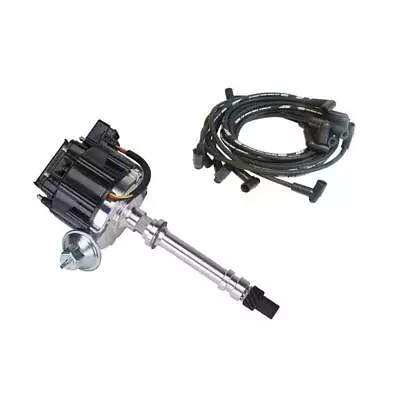 HEI Distributor & MSD Wire Kit Black Fits Small Block/Big Block Chevy • $121.99