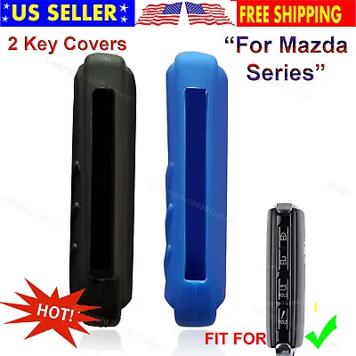 2 4B Silicone Rubber Case Protector Fob Cover Smart Remote Holder For Mazda Key • $15.97