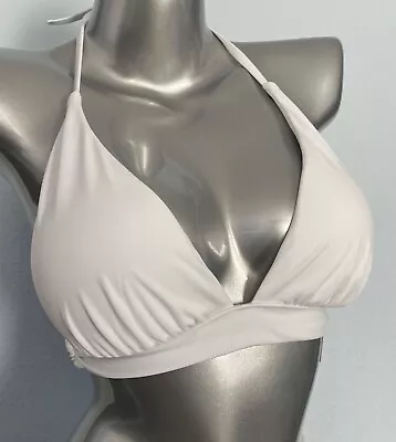 Victorias Secret Nwt Solid White Havana Wireless Push Up Swim Bikini Top Large • $23.99