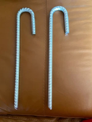 £7 • Buy GROUND STAKES REBAR TENT PEGS 10mm X 30cm Bouncy Castle Gazebo Marquee