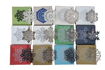 12 Metropolitan Museum Of Art Sterling Silver Silverplate Snowflake Ornaments • $648