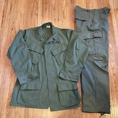 SET 1968 Vietnam Jungle Pants & Jacket - Tropical Combat Trouser /Coat REG SMALL • $255