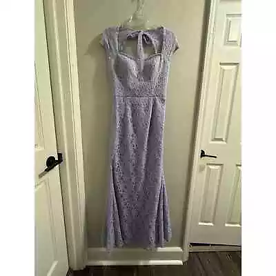 Morilee By Madeline Gardner Purple Lace Gown Dress • $60