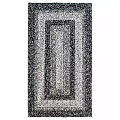 $36 • Buy Capel Rugs Winthrop Coventry Gray Variegated Country Rectangle Braided Area Rug 