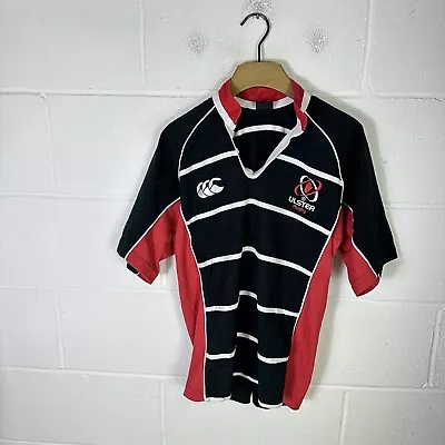 Vintage Ulster Rugby Shirt Mens Small Black Canterbury Ireland Polo Union Retro • £38.95