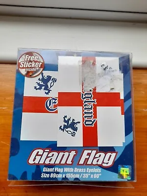 £1.99 • Buy Giant England Flag 2004 With Brass Eyelets And Sticker