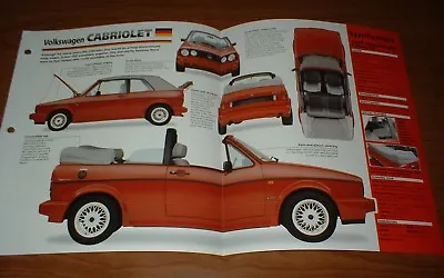 $12.99 • Buy ★★1993 Volkswagen Cabriolet Original Imp Brochure Specs Info 93-79★★