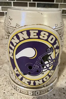 Minnesota Vikings Ceramic Beer Stein Made In Brazil • $25.88
