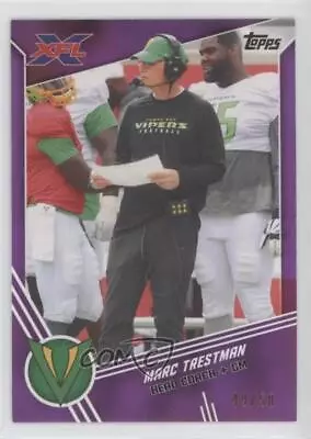 2020 Topps XFL Purple /50 Marc Trestman #44 • $6.23