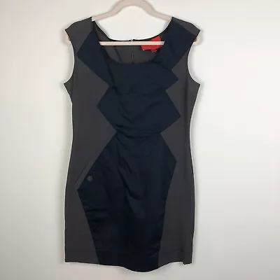 Z Spoke By Zac Posen Gray And Navy Mini Dress Size Large • $19