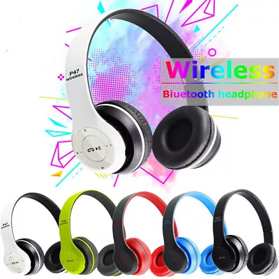 Wireless Headphones Bluetooth 5.0 Over-Ear Noise Cancelling Earphones UK • $17.09