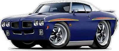 Wall Decal Compatible With 1970 Pontiac GTO The Judge 400 Cartoon Car Dads Toy • $25.99